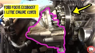 Front engine cover - water pump gasket replacement Ford Focus 1.0 litre ecoboost