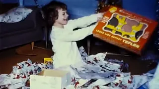 1950’s/1960’s Family Opening Christmas Presents  Home Videos Vintage Footage