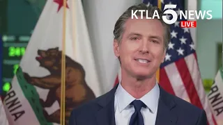 Gov. Gavin Newsom addresses California's response to COVID-19, wildfires burning across the state