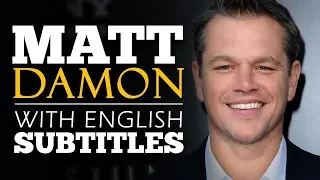 ENGLISH SPEECH | MATT DAMON: What We Do Matters (English Subtitles)