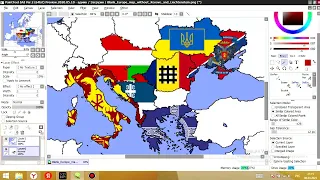 Alternative Europe map - speed art