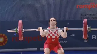 Marina Marković (58 kg) Clean & Jerk 72 kg - 2018 EWF European Weightlifting Championships