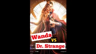 Wanda vs Dr. Strange who is more powerful #shorts #doctorstrange #mcu #marvel #wanda #marvelstudios