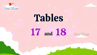 Table of 17 and 18 | 17 Table | 18 Table | Multiplication Tables | Table 17 | Table 18 | Math Tables