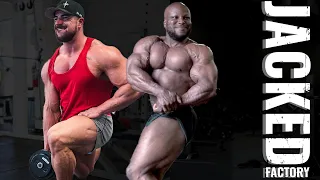 212 BODYBUILDER VS OPEN BODYBUILDER | Shaun Clarida & Big Moe Train Chest & Shoulders