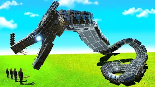 They ACTUALLY Created a GIANT Mech SNAKE in Animal Revolt Battle Simulator ARBS