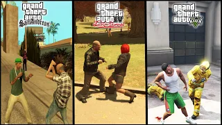 ЭВОЛЮЦИЯ РУКОПАШНОГО БОЯ В СЕРИИ GTA (1997-2022) #gtaevolution #gta