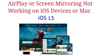 How to Fix AirPlay or Screen Mirroring Not Working on iPhone, iPad, iPod and Mac to Apple TV  iOS 13