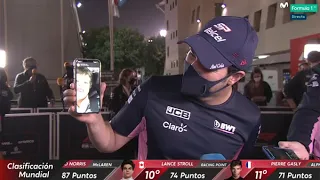 ¡¡#ChecoPérez PRIMERA VICTORIA y habla con SU HIJO por Videollamada!! #F1GPSakhir2020 @LenadorFilms