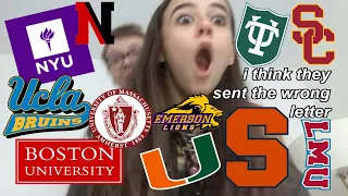 COLLEGE DECISION REACTIONS 2021 FROM AN AVERAGE STUDENT (USC, NYU, UCLA, Syracuse, Tulane, + more)