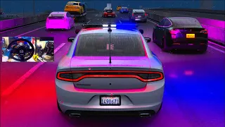 Charger Interceptor Arresting Criminals In No Hesi Traffic DAMAGE Server!!