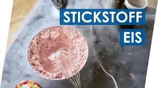 Molekularküche: Erdbeer-Eis mit flüssigem Stickstoff | Experimente mit flüssigem Stickstoff Teil 4