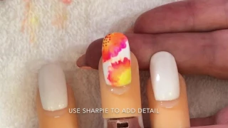 Watercolor nail designs by Hilary Dawn Herrera