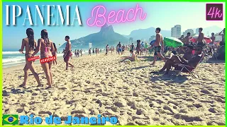[4k] IPANEMA BEACH in Winter 🇧🇷 Rio de Janeiro Brazil | 2022