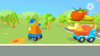 Tractor and Construction Trucks for kids video | River Driver  Construction #trucksforkids #kidsTV