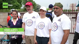 Russian-Indian friendship cycling rally