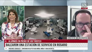 Alumnos en medio de un tiroteo; balearon una estación de servicio en Rosario