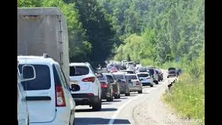 🌴ЛАЗАРЕВСКОЕ СОЧИ. Огромная пробка в Джубге!