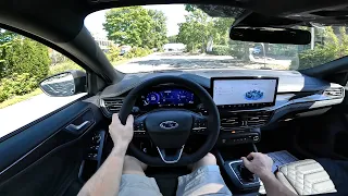 Ford Focus Hybrid ST Line Vignale Test Drive POV 2023