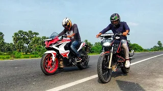 Apache 200 Bs6 vs Pulsar Rs200 Bs6 Race