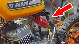 Mono shock on the Ij motorcycle ! The easiest way