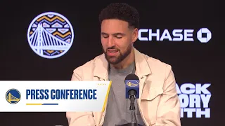 Klay Thompson on Knocking Down 12 THREES vs. Thunder | Feb. 6, 2023