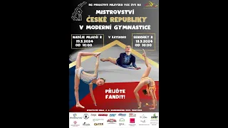 Mistrovsví ČR v moderní gymnastice - SEN B a NML B