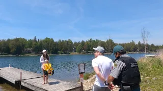 ARRESTED while fishing in Tobermory, Ontario, Canada — YIKES!!!