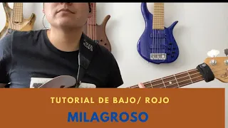 Abres Caminos/MILAGROSO I Tutorial de BAJO I Version Rojo