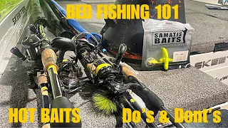 Bed fishing 101, Hot Baits, Do's and Dont's (mille Lacs Lake)