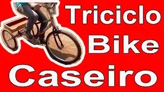 como fazer um Triciclo caseiro, Bike, triciclo caseiro, DIY tricycle, homemade tricycle bike,