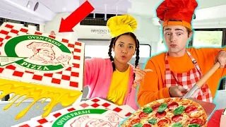 Ellie and Jimmy OPEN A Pizza Food Truck | The Ellie Sparkles Show