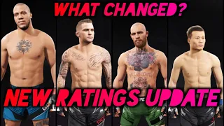 UFC 4: NEW FIGHTER STAT UPDATE (July) - What Changed?