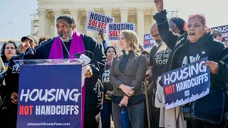 Hundreds Protest as Supreme Court Hears Grants Pass Case