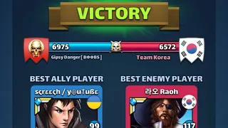 Empires and Puzzles - Gipsy Danger vs. Team Korea - Rush war