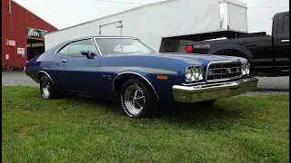 1973 Ford Gran Torino Sport in Blue Glow Metallic & 351 Engine Sound My Car Story with Lou Costabile