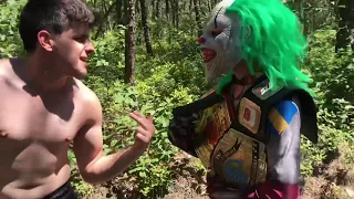 Caught the clown in the woods