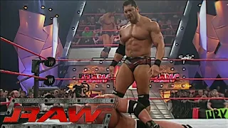 Batista Shockingly Returns & Collects the $100,000 Bounty RAW Oct 20,2003