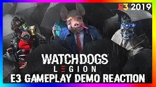 Watch Dogs Legion 25 Minute E3 Gameplay Demo REACTION LIVE!!!