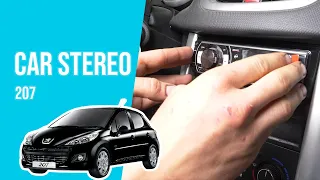 How to install the car stereo PEUGEOT 207 📻