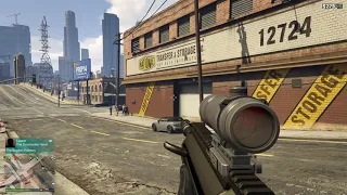 GTA Online New Military Rifle First Person and Customization