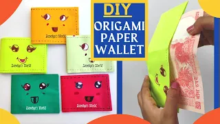 How to make paper wallet | Beautiful Origami wallet | Origami Paper Craft | DIY mini paper wallet