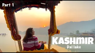 Kashmir Vlog (Part I) Dal Lake, Houseboat and Morning Shikara ride