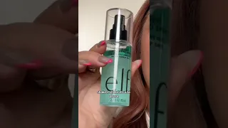 HERE’S WHAT YOU NEED TO KNOW ABOUT ELF’S NEW POWER GRIP DEWY SETTING SPRAY 👀 #drugstoremakeup