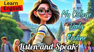 College Daily Routine | Learn English through Stories|Improve your Speaking and Listening Skills