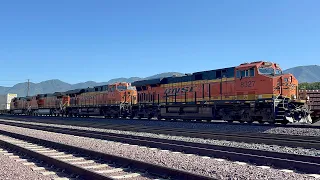 BNSF Z Train At Ono Route 66 Muscoy, California. Milepost 75. 4KHDR