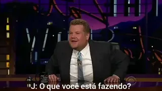 Harry Styles dormindo no The late late show