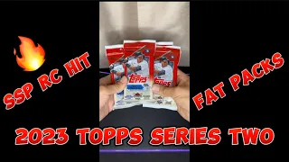 2023 Topps Series Two Retail Fat Packs Review Insane INDEPENDENCE DAY PARALLEL SSP RC HIT