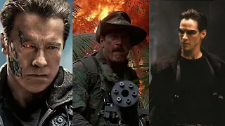 Arnold Schwarzenegger Best Movies Scenes Minigun: along with the movie Matrix and Predator