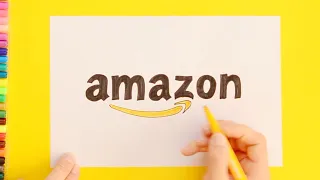 How to draw Amazon Logo